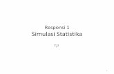 Responsi 1 Simulasi Statistia - IPB University · 2017-01-05 · Review Peluang 6. Sebaran diskret apa yang menyatakan percobaan sebanyak 𝑟 sukses? 8. Jika ~𝑈(0,1), tentukan