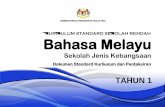 KURIKULUM STANDARD SEKOLAH RENDAH Bahasa Melayu · Bahasa Melayu Sekolah Jenis Kebangsaan TAHUN 1 Dokumen Standard Kurikulum dan Pentaksiran KURIKULUM STANDARD SEKOLAH RENDAH . KEMENTERIAN