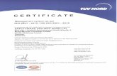 Full page photo - Safetyware Sdn Bhd · at TUV NORD (M) SDN BHD Valid from 2017-01-14 Valid until 2020-01-13 Initial Certification 2011 TUV NORD (M) SDN BHD No. 20, Jalan Tiara 3,