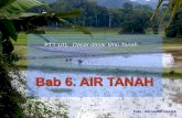 Bab 6. AIR TANAH · Kapilaritas dan Air Tanah Konsep Enerji Air Tanah Kadar Air dan Potensial Air Mengukur Kadar dan ... perbedaan energi bebas menyebabkan pergerakan H 2 O Air mengalir
