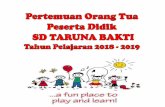 Presentation Title - Yayasan Taruna Baktisd.tarunabakti.sch.id/wp-content/uploads/2018/08/... · 2018-08-13 · Buku ulangan •Pengumpulan hasil ... Kelas 1 Tahun Pelajaran 2018-2019