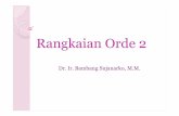 Rangkaian Orde 2 - Telkom University...Rangkaian Orde Dua Secara Umum 1. Find the initial conditions and and the¿nal value. 2. Turn off the sources and ¿nd second-order differential