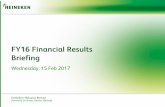 FY16 Financial Results Briefing - Heineken Malaysia Berhadgab.listedcompany.com/misc/presentation/gab_2016/YTD_P18_FY16_analyst_briefing.pdfFY16 Financial Results Briefing Wednesday,