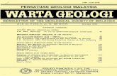 PERSATUAN GEOLOGI MALAYSIA · 2014-09-16 · ISSN 0126-5539 PERSATUAN GEOLOGI MALAYSIA NEWSLETTER OF THE GEOLOGICAL SOCIETY OF MALAYSIA Jil 5, no. 6 (vol. 5, no. 6) KIlN 0717/79 Nov-Dec