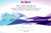 AeU Style Guide for Graduate Students Using …ur.aeu.edu.my/7/1/APA Citation Format.setara.pdfAeU Style Guide for Graduate Students Plagiarism Plagiarism is the act of taking another