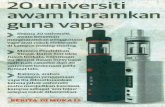 core.ac.uk · Oleh SHOLINA OSMAN pengarang@utusan.com.my KANGAR22NOV. EMI-JA 20 universiti awam (UA) bersetuju mengharam- kan penggunaan vape atau rokok elektronik diharamkan di kampus