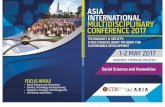 ASIA International Multidisciplinary Conference …...2017/05/05  · ASIA International Multidisciplinary Conference (AIMC 2017) 1-2 May, Universiti Teknologi Malaysia, Johor Bahru,