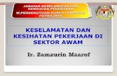 KESELAMATAN DAN KESIHATAN PEKERJAAN DI ...epsmg.jkr.gov.my/images/f/f4/POWER-POINT-JKR-safety-from...OSHA Sec.16 - Duty to Formulate Safety & Health Policy, revise as often as appropriate.
