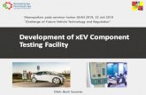 Disampaikan pada seminar harian GIIAS 2019, 23 …...2019/07/02  · Development of xEV Component Testing Facility Disampaikan pada seminar harian GIIAS 2019, 23 Juli 2019 “Challengeof