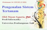 Pertemuan 14: INF203 (3 SKS) Pengenalan Sistem Tertanam · Pengenalan Sistem Tertanam Oleh Wayan Suparta, PhD Prodi Informatika Universitas Pembangunan Jaya Pertemuan 14: INF203 (3