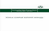 Sustainability Policy Progress Report - KLK OLEO · 2018-05-14 · Traceability 11 Traceability KUALA LUMPUR KEPONG BERHAD | SUSTAINABILITY POLICY PROGRESS REPORT KUALA LUMPUR KEPONG