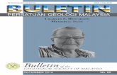 PERSATUAN GEOLOGI MALAYSIA - WordPress.com · PERSATUAN GEOLOGI MALAYSIA GEOLOGICAL SOCIETY OF MALAYSIA Bulletin of the BULETIN Charles s. hutChison ... Tectonics of Southeast Asia