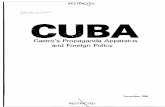 (EST PUB DATE) CUBA CASTRO'S PROPAGANDA APPARATUS AND FOREIGN POLICY · title (est pub date) cuba castro's propaganda apparatus and foreign policy keywords: cuba, castro, foreign