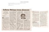 ARTIKEL SURATKHABAR Nama Suratkhabar : Berita Harian ......nannya agar Badan Bertindak Bahasa Melayu dibentuk bagi membantu menterjemahkan tanggungjawab itu melalui pelaksanaannya