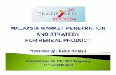 MALAYSIA MARKET PENETRATION AND STRATEGY FOR HERBAL … · MALAYSIA MARKET PENETRATION AND STRATEGY FOR HERBAL PRODUCT Garuda Room 5B, ICE, BSD Tangerang 17th October 2019 ... RTD