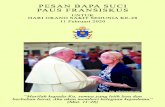 Pesan Bapa Suci Paus Fransiskus › media › document › ...Pesan Bapa Suci Paus Fransiskus Untuk Hari Orang Sakit Sedunia XXVIII 11 Februari 2020 òMarilah kepada-Ku, semua yang