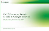 FY17 Financial Results Media & Analyst Briefing › misc › presentation › gab_2017 … · Heineken Malaysia Berhad FY17 Financial Results Media & Analyst Briefing Wednesday, 14