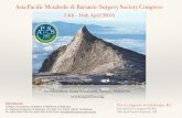 Asia Pacific Metabolic & Bariatric Surgery Society Congresscsamm.org.my/files/APMBSS.pdf · 2017-07-12 · Asia Pacific Metabolic & Bariatric Surgery Society Congress 14th - 16th