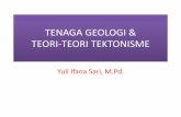 TENAGA GEOLOGI & TEORI-TEORI TEKTONISME · 2018-04-20 · • Pergeseran ke arah ekuator didorong oleh gaya sentrifugal akibat rotasi bumi, sedang pergeseran ke arah barat seperti