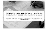 PANDUAN PENDAFTARAN PELAJAR SESI JANUARI 2020apps.jtm.gov.my/semakjaya/Lampiran 12020/ILP Kota... · 2019-10-29 · SESI 1/2020 Untuk Semua Kursus Sijil Kemahiran Malaysia (SKM) bagi