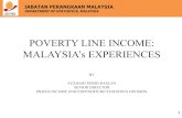 POVERTY LINE INCOME: MALAYSIA EXPERIENCE LINE...2 JABATAN PERANGKAAN MALAYSIA DEPARTMENT OF STATISTICS, MALAYSIA Conclusion Measuring Poverty Comparison PLI 1977 & PLI 2005 Malaysia