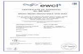 CERTIFICATE OF APPROVAL No. ME 5047 WENG MENG …... · CERTIFICATE No. ME 5047 WENG MENG INDUSTRIES SDN BHD Leaf sizes : Hinge mounted, single -acting, double-leaf, latched and bolted