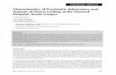 Characteristics of Psychiatric Admissions and Aspects of ...Characteristics of Psychiatric Admissions and Aspects of Overcrowding at the General Hospital l Kuala lumpur CN. Chin, MRCPsych*