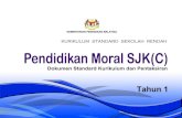 KEMENTERIAN PENDIDIKAN MALAYSIA - OneStopList · kssr pendidikan moral tahun 1 5 表1 : 小学道德课程标准的普世价值观表 9. 普世价值观 10.普世价值观涵义 说实话，