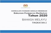 BAHASA MELAYU - sumberpendidikan.com€¦ · Dokumen Penjajaran Kurikulum Bahasa Melayu Tingkatan 2 KSSM 2 Standard Kandungan Standard Pembelajaran (SP) Kandungan Asas Kandungan Tambahan
