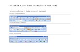 ICON STANDARD - ewordtutors.files.wordpress.com  · Web viewSUMMARY MICROSOFT WORD. Menu dalam Microsoft word. ICON STANDARD. CON FORMATTING. Icon Drawing. Bagaimana Cara Membuat