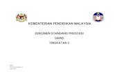 KEMENTERIAN PE NDIDIKAN MALAYSIA · 2019. 8. 2. · DRAF DSP Sains Tingkatan 3 Julai 2013 4 TAFSIRAN o Band ialah label yang digunakan untuk menunjukkan tanda aras tertentu yang disusun