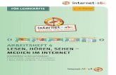 New ARBEITSHEFT ˚ LESEN, HÖREN, SEHEN ˜ MEDIEN IM INTERNET · 2020. 8. 10. · Neben dem Kinderbereich, der zum Lernen und Mitmachen einlädt, bietet das Internet-ABC Eltern und
