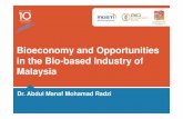 Bioeconomy and Opportunities in the Bio-based Industry of ...v-b-u.org/vbu_media/Downloads/Webinare/Malaysia+Bioeconomy+Radzi+2015.pdf2011 -2015 SCIENCE TO BUSINESS Phase 1 Phase 3Phase