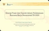 Sinergi Pusat dan Daerah dalam Pelaksanaan Rencana Kerja ...€¦ · Rencana Kerja Pemerintah 2019 Hampir separuh penduduk Indonesia masuk dalam kategori menjelang kelas menengah