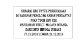 DI HADAPAN Y - Official Website of Malacca Barmalaccabar.org/wp-content/uploads/2018/12/17-21-December...2018/12/17  · ENG SONG HUAT ( NIZAM BASHIR & ASSOCIATES ) 1 24 MA-29NCC-622-12/2018