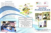 Universiti Kebangsaan Malaysia · BROSUR PROGRAM SAINS PEMAKANAN PROGRAM SAINS PEMAKANAN PUSAT PENGAJIAN SAINS JAGAAN KESIHATAN FAKULTI SAINS KESIHATAN UNIVERSITI KEBANGSAAN MALAYSIA
