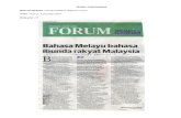 ARTIKEL SURATKHABAR Nama Suratkhabar : Utusan ......dasar MBMMBI (Memartabatkan Bahasa Melayu Memperkukuh Bahasa Inggeris) melalui PPPM (Pelan Pembangunan Pendidikan (PLKN) daripada