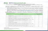 BPJS Kesehatan · 2019. 8. 27. · Asli Daftar Pengalaman Kerja yang dibuktikan dengan Photocopy Perjanjian Kerja Sama/ minimal 1 (satu) di bidang lisensi atau maintenance perangkat