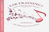 Ear Training 1€¦ · cahaya, rias busana dan panggung. 2.3 Menghayati pentingnya kepedulian terhadap kebersihan lingkungan panggung dan studio pada proses pembelajaran praktik tata