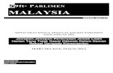9ft- PARLIMEN MALAYSIA · 9ft- PARLIMEN MALAYSIA DEWAN RAKYAT MESYUARAT KEDUA, PENGGAL KELIMA PARLIMEN KEDUABELAS 2012 Jawapan-Jawapan Pertanyaan Jawab …