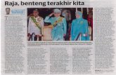 core.ac.uk · AL-SULTAN Abdullah Ri'ayatuddin Al-Mustafa Billah Shah berkenan memberi tabik hormat kepada Kawalan Kehormatan Utama Batalion Pertama Rejimen Askar Melayu Diraja sambil
