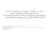 1671-Article Text-1499-1-10-eprints.unisbank.ac.id/id/eprint/6898/1/1671-Article Text-1499-1-10... · Rangkaian Pembangkit Gelombang dengan menggunakan IC XR-2206 Eddy Nurraharj o