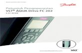 VLT® AQUA Drive FC 202 0,25-90 kW · 2018. 3. 13. · 0.25–90 kW . Daftar Isi 1 Pendahuluan 4 1.1 Tujuan dari Petunjuk Pengoperasian 4 1.2 Sumber Tambahan 4 1.3 Dokumen dan Versi
