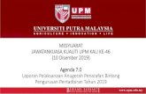 MESYUARAT JAWATANKUASA KUALITI UPM KALI KE-46 (10 reg.upm.edu.my/eISO/portal/Minit mesy/JK Kualiti ke-46/7. AGENDA 7.0 - Laporan... Mesyuarat Kali Pertama JK Induk Anugerah Penarafan