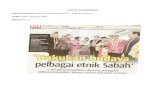 ARTIKEL SURATKHABAR Nama Suratkhabar: Berita Harian ......Cocos Sabah, Maslan Ruslan yang mengakui ketiadaan buku atau bahan bacaan budaya mengenai etnik Cocos menye- babkan ramai