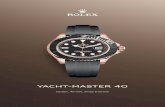 Yacht-Master 40 · Dail hitam Kejelasan luar biasa Sepertimana jam tangan Rolex Profesional yang lain, Yacht-Master 40 menawarkan keterbacaan luar biasa dalam semua keadaan terutamanya