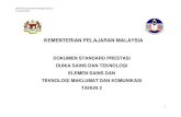 DSP Dunia Sains dan Teknologi Tahun 2 5 Januari 2012 · 2016. 9. 20. · DSP Dunia Sains dan Teknologi Tahun 2 5 Januari 2012 2 FALSAFAH PENDIDIKAN KEBANGSAAN . Pendidikan di Malaysia