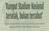 Perbadanan Stadium¾laÿsia selepas ini hanya benarkanstadium … · 2018. 4. 9. · Persatuan Bola Sepak Malaysia (FAM) memu- tuskan perlawanan persahabatan antara- ... sedangkan