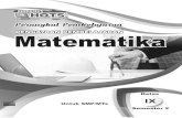Matematika - smpwachidhasyim1sby.sch.id€¦ · geometri (refleksi, translasi, refleksi, dan dilatasi) dengan cermat. 5. ... Perangkat Pembelajaran Matematika Kelas IX SMP/MTs Semester