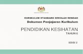 PENDIDIKAN KESIHATAN · 2021. 1. 15. · PENDIDIKAN KESIHATAN EDISI 2 TAHUN 6 . KATA PENGANTAR Kementerian Pendidikan Malaysia (KPM) telah melaksanakan penjajaran kurikulum selaras
